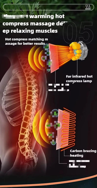 Smart Full-Body Massage Mattress with Heat