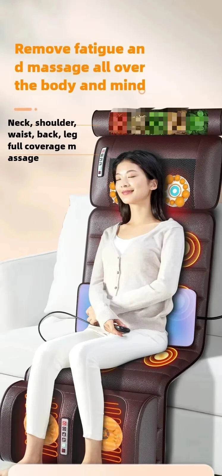 Smart Full-Body Massage Mattress with Heat
